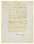Clara Barton Autograph Letter Signed -- With a Photo of Her Childhood Home
